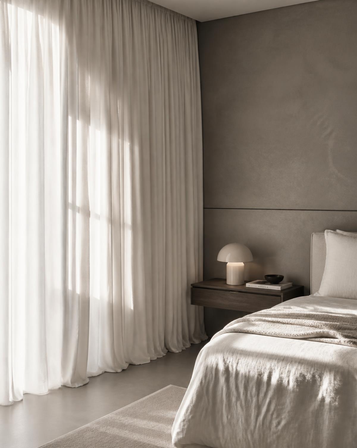 Floor-to-ceiling custom drapery in a luxury Vancouver residence